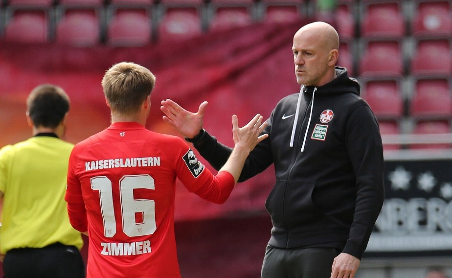 Der Cheftrainer Antwerpen und sein Kapitän Jean Zimmer