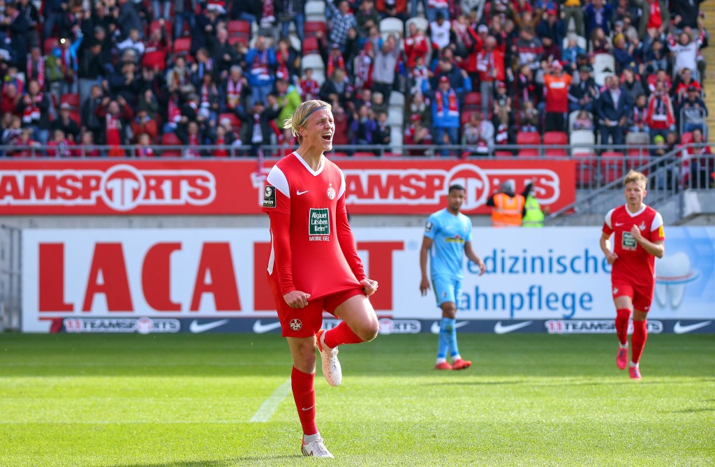 FCK-Spieler Felix Götze traf in der Hinrundenpartie gegen Freiburg zum 1:0