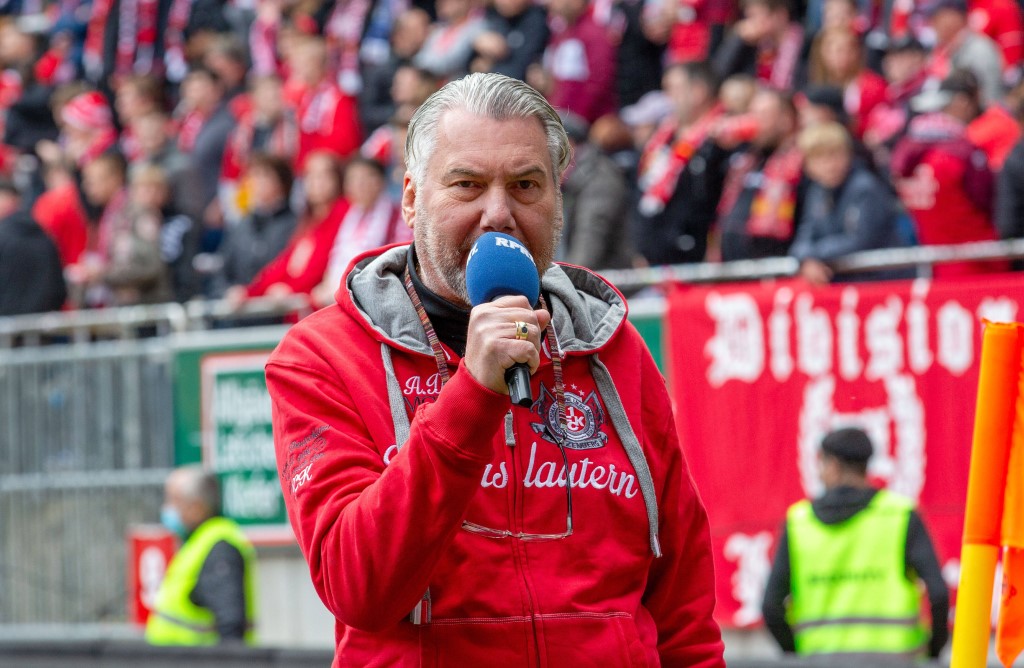 Horst Schömbs ist seit 1994 Stadionsprecher beim 1. FC Kaiserslautern