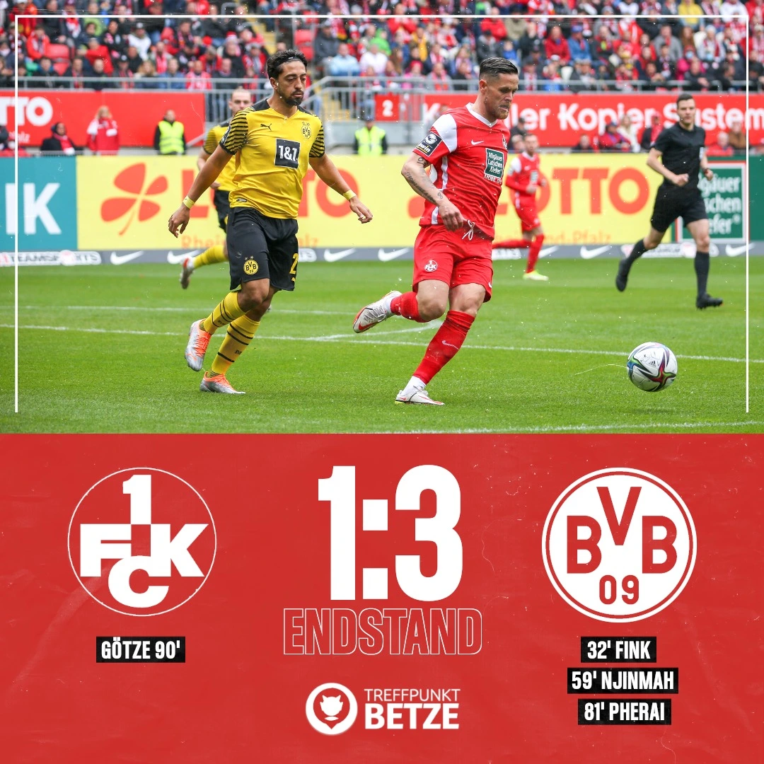 Der FCK unterliegt Borussia Dortmund II mit 1:3